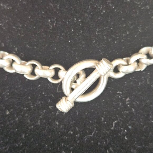 Sterling Silver and Lapiz Necklace - Picture 3 of 4